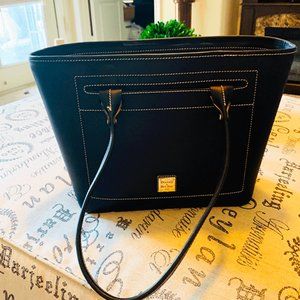 Dooney & Burke Black Leather Handbag